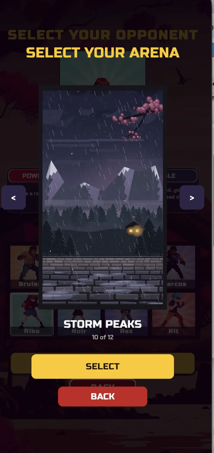 Choose your arena